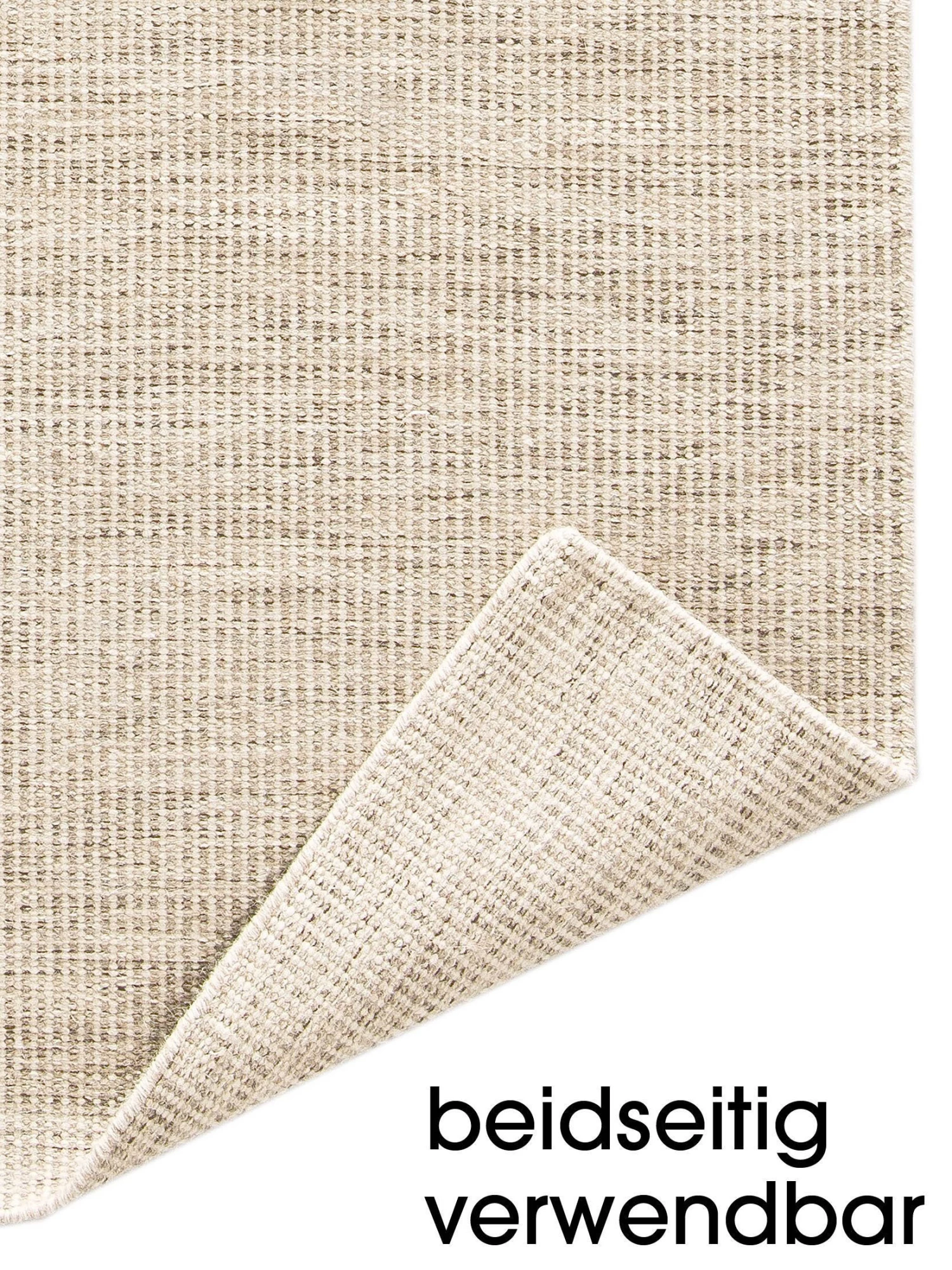 Woll-Teppich, Natur/Beige 7 Woll-Teppich, Natur/Beige – Bild 5
