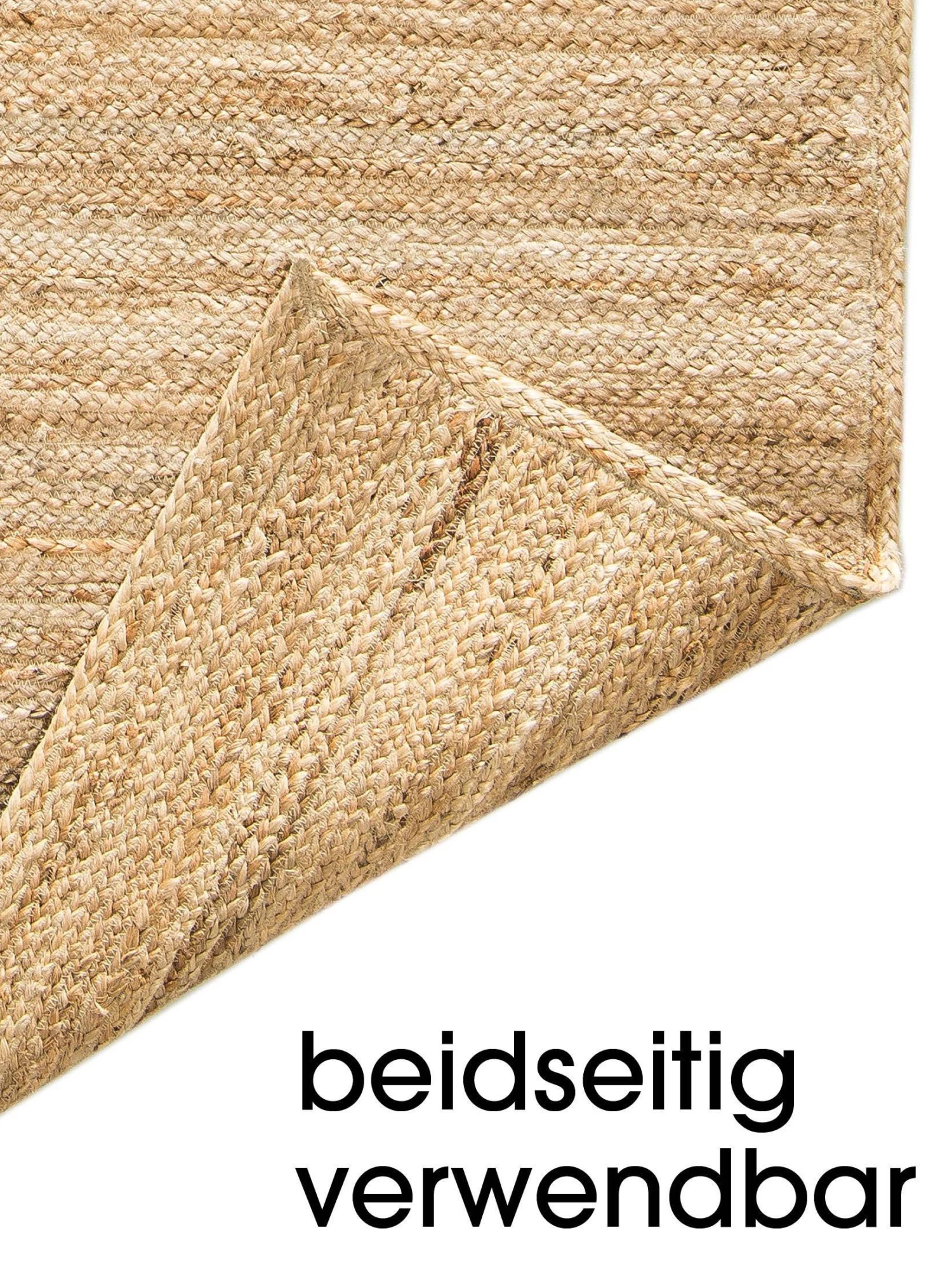 Jute-Teppich, Dunkelbeige 9 Jute-Teppich, Dunkelbeige – Bild 7