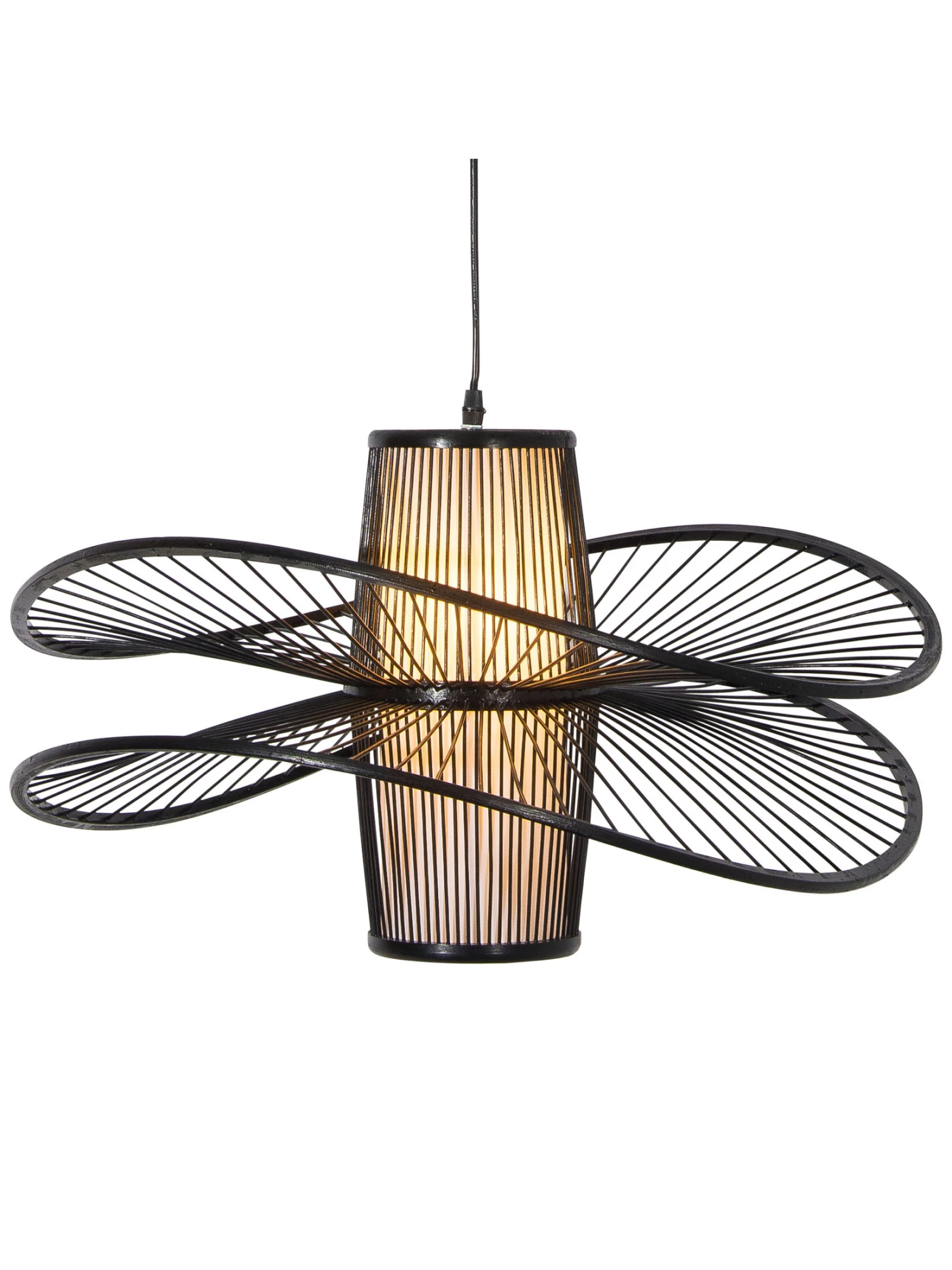 Hängeleuchte, Schwarz 4 Hängeleuchte, Schwarz – Bild 2