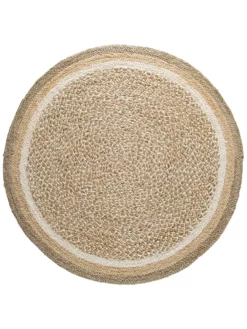 Jute-Teppich, Multicolor -KIBEK Verkäufe Almenara JuteTeppich beige Multicolor 150rund pla