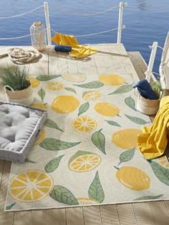 Outdoor-Teppich, Zitrone