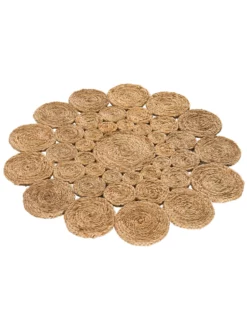 Jute-Teppich, Nature -KIBEK Verkäufe Antella JuteTeppich Braun Nature 90rund fper