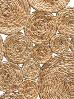 Jute-Teppich, Nature -KIBEK Verkäufe Antella JuteTeppich Braun Nature 90rund lup