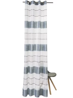 Ösenschal, Aqua 9 Ösenschal, Aqua -KIBEK Verkäufe Aria Gardine Oesenschal Blau Aqua 140x245 pla2