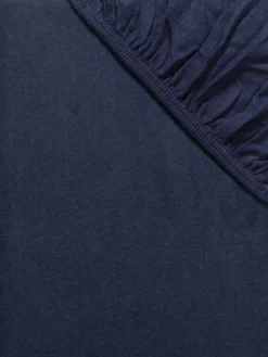 Flanell-Spannbetttuch, Dunkelblau -KIBEK Verkäufe Arosa Spannbetttuch Dunkelblau lup