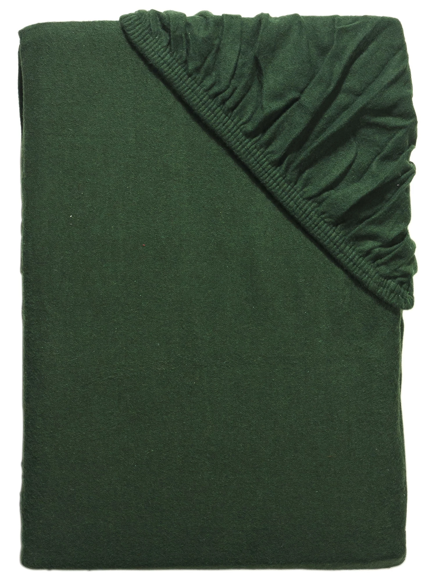Flanell-Spannbetttuch, Tannengrün 3 Flanell-Spannbetttuch, Tannengrün