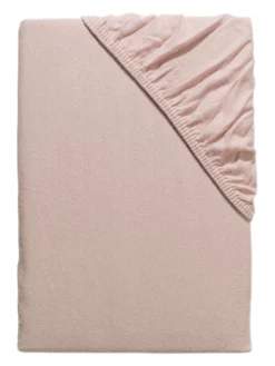 Flanell-Spannbetttuch, Altrosa