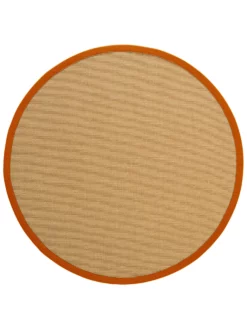 Sisal-Teppich, Orange