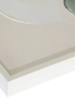 Leinwand-Druck-handbemalt, Hellgrün/Weiss -KIBEK Verkäufe Astala Druckgerahmt Gruen HellgruenWeiss 50x70 lup2