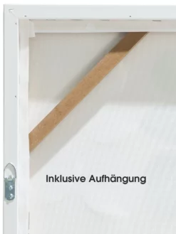 Leinwand-Druck-handbemalt, Hellgrün/Weiss -KIBEK Verkäufe Astala Druckgerahmt Gruen HellgruenWeiss 50x70 ruk