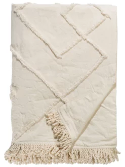 Decke, Cream 8 Decke, Cream -KIBEK Verkäufe Avellana Decke Weiss Cream 150x200 pla