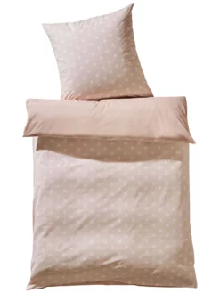 Renforcé-Bettwäsche, Samtrosa -KIBEK Verkäufe Babida Bettwaesche Rosa Samtrosa 135x200 pla