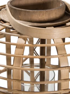 Laterne, Natural -KIBEK Verkäufe Balaro Laterne Braun Natural 32x32x45 lup