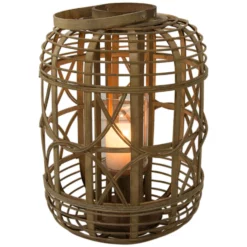 Laterne, Natural -KIBEK Verkäufe Balaro Laterne Braun Natural 32x32x45 per2
