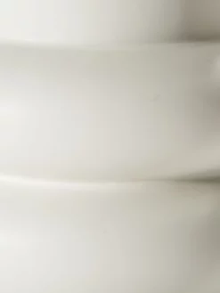 Vase, Creme -KIBEK Verkäufe Banda Vase Weiss Creme 13x13x27 lup2