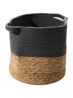 Korb, Anthrazit/Natur