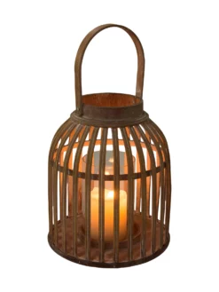 Windlicht, Natural 9 Windlicht, Natural -KIBEK Verkäufe Barara Windlicht Braun Natural 22x22x25 per1