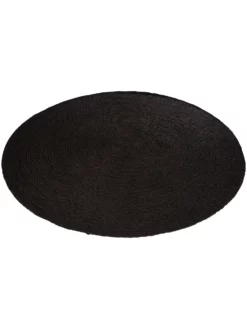 Sisal-Teppich, Mineral Black -KIBEK Verkäufe Barbados SisalTeppich Schwarz MineralBlack 200rund fper