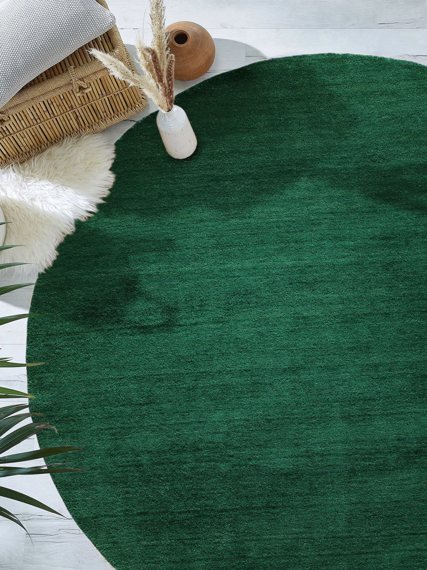 Woll-Teppich, Forest Green 3 Woll-Teppich, Forest Green