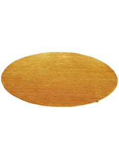 Woll-Teppich, Gold -KIBEK Verkäufe Barwala Gabbehteppich gelb Gold 200rund fper