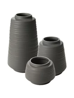 Deko-Vase, Grau -KIBEK Verkäufe Beijing DekoVase Grau Serie per
