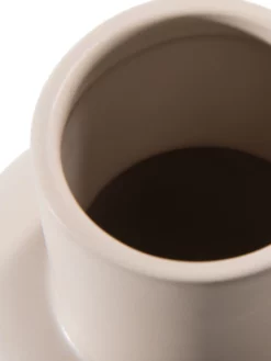 Vase, Beige -KIBEK Verkäufe Belly Vase Creme Beige 15x15x18 lup1