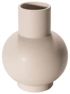 Vase, Beige -KIBEK Verkäufe Belly Vase Creme Beige 15x15x18 per