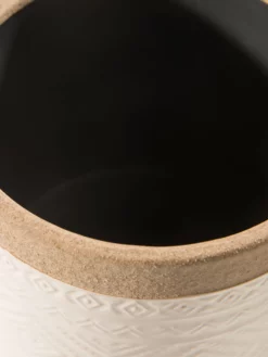 Pflanztopf, Creme -KIBEK Verkäufe Bengal Pflanztopf Hellbeige Creme 17x17 lup1