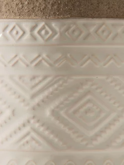 Pflanztopf, Creme -KIBEK Verkäufe Bengal Pflanztopf Hellbeige Creme 17x17 lup2