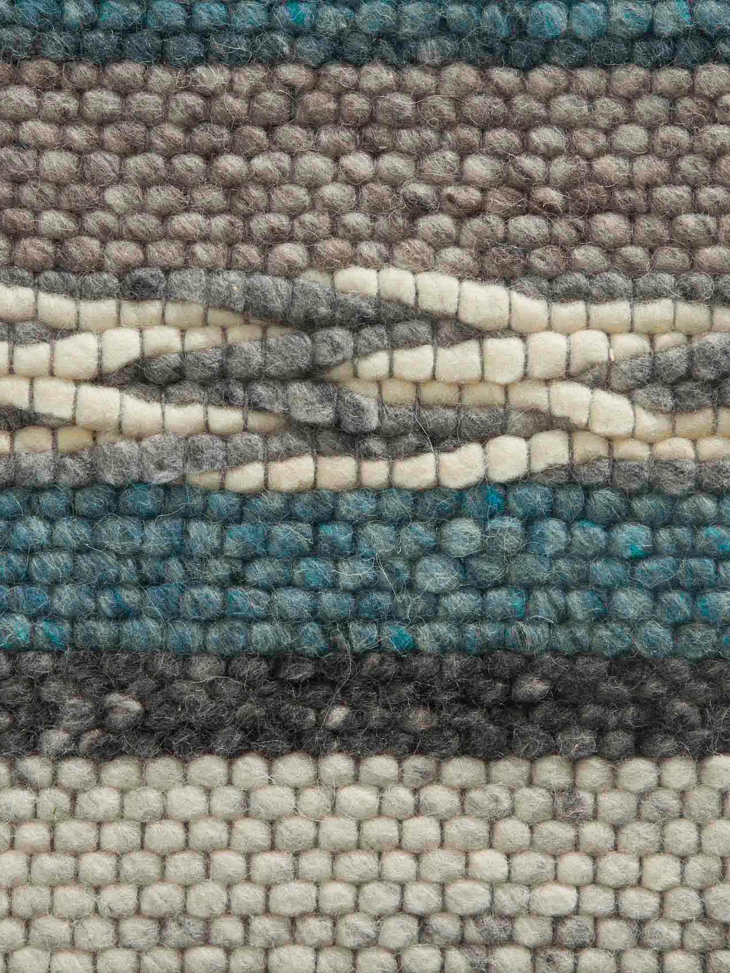 Woll-Teppich, Blue Stripes 6 Woll-Teppich, Blue Stripes – Bild 4