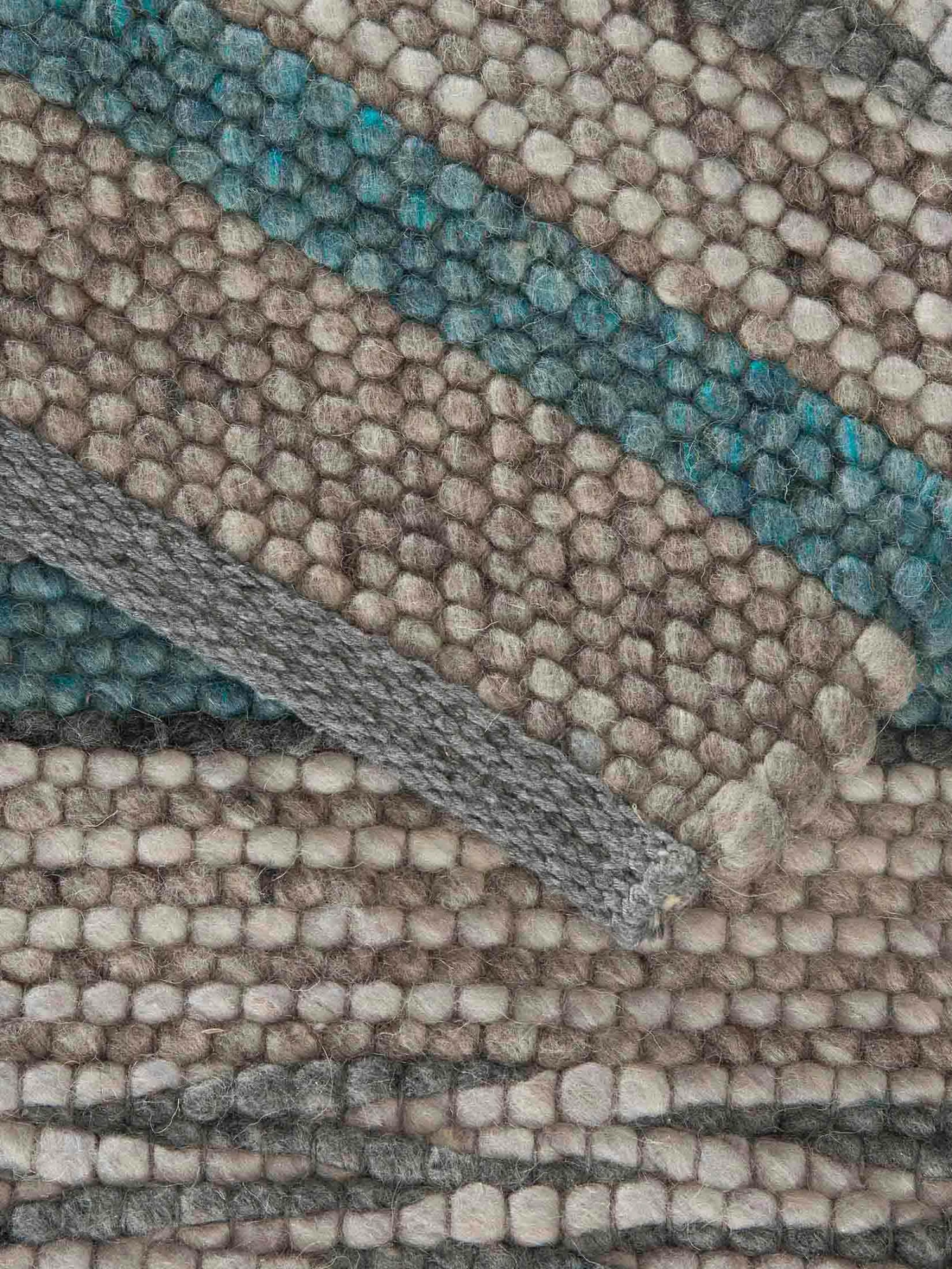 Woll-Teppich, Blue Stripes 7 Woll-Teppich, Blue Stripes – Bild 5