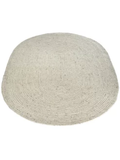 Handweb-Teppich, Creme -KIBEK Verkäufe Bjoerna HandwebTeppich Beige Creme 140x200 oval fper