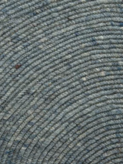 Woll-Teppich, Aqua -KIBEK Verkäufe Bjoerna HandwebTeppich Blau Aqua 200rund lup