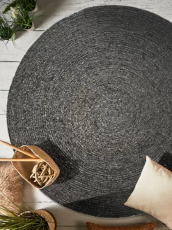 Woll-Teppich, Dark Grey