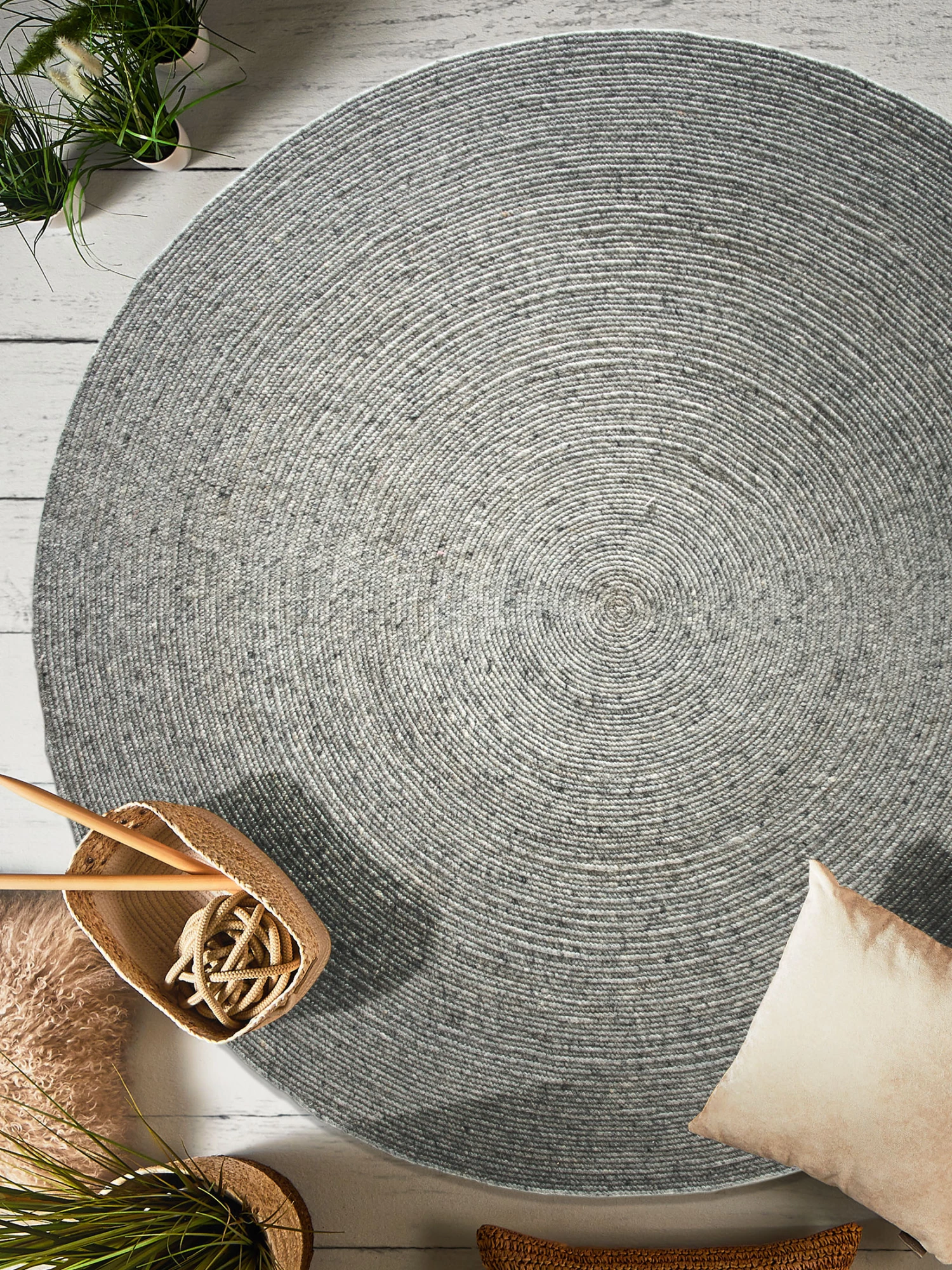 Woll-Teppich, Light Grey 3 Woll-Teppich, Light Grey