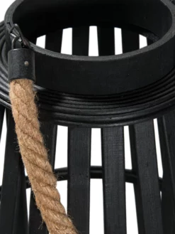 Laterne, Schwarz -KIBEK Verkäufe BlackShine Laterne Schwarz 35x35x60 lup