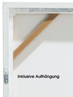 Leinwand-Druck-gerahmt, Hellgraublau -KIBEK Verkäufe Bluera Druckgerahmt Hellblau Hellgraublau 50x70 ruk