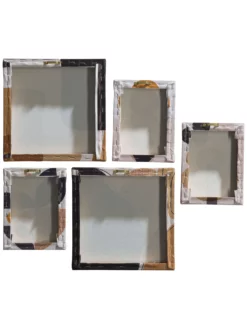 Druck, Schwarz/Braun -KIBEK Verkäufe Blumenideen Leinwandbild mehrfarbig SchwarzBraun 25x25 ruk2