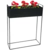 Pflanztopf, Schwarz -KIBEK Verkäufe Blumenkasten Pflanztopf Schwarz 20x57x74 per2