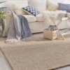 Handweb-Teppich, Beach -KIBEK Verkäufe Borgholm Handwebteppich beige beach mil 1