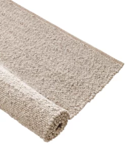 Woll-Teppich, Beach -KIBEK Verkäufe Borgholm Handwebteppich beige beach rol