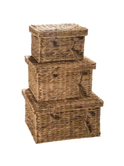 Box, Natur -KIBEK Verkäufe BoxTrunk Box Hellbraun Natur set Stapel