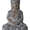 Figur, Grau -KIBEK Verkäufe BuddhaSmile Figur Braun Grau 17x24x34 per1