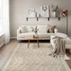 Designer-Teppich, Sand 1 Designer-Teppich, Sand -KIBEK Verkäufe Bydalen DesignerTeppich Beige Sand 170x240 mil
