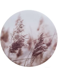 Leinwand Druck, Hellbraun -KIBEK Verkäufe Canvas3er Bild Pampas rosa Multicolor 40rund pla