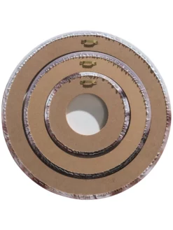 Leinwand Druck, Hellbraun -KIBEK Verkäufe Canvas3er Bild Pampas rosa Multicolor 40rund ruk