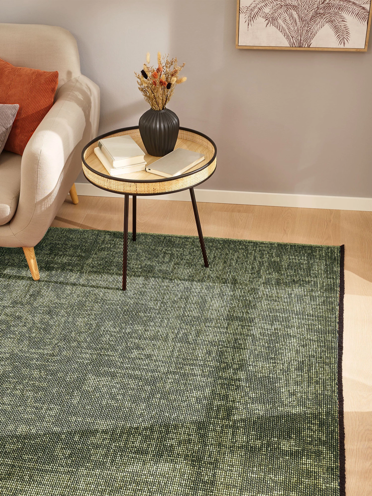 Moderner Teppich, Moosgrün 3 Moderner Teppich, Moosgrün