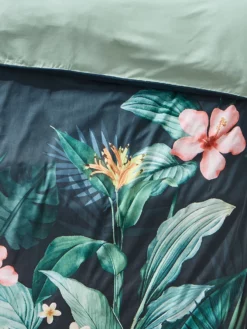 Renforcé-Bettwäsche, Dunkelgrün 7 Renforcé-Bettwäsche, Dunkelgrün -KIBEK Verkäufe Cariba Bettwaesche Gruen Dunkelgruen 135x200 lup