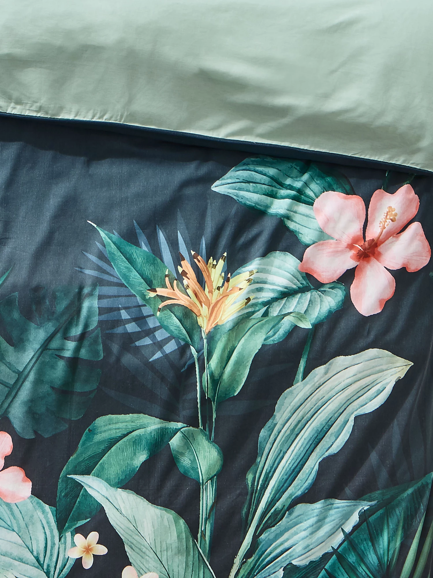 Renforcé-Bettwäsche, Dunkelgrün 5 Renforcé-Bettwäsche, Dunkelgrün – Bild 3