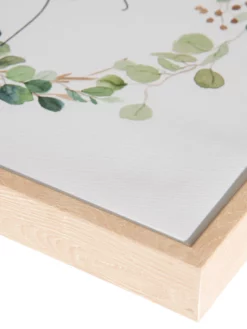 Leinwand-Druck-gerahmt, Weiss/Grün -KIBEK Verkäufe ChooseJoy Druckgerahmt Gruen WeissGruen 32x32 lup2